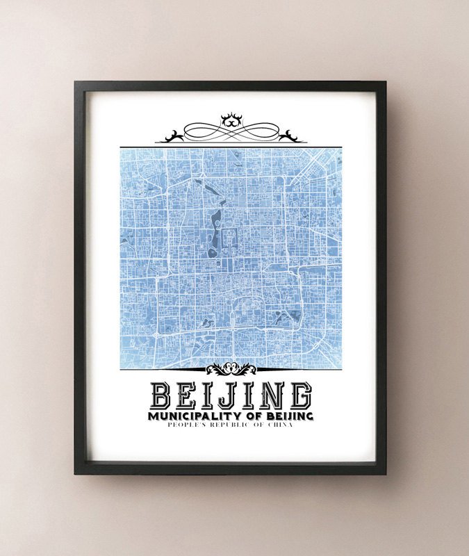 Beijing Vintage Blueprint