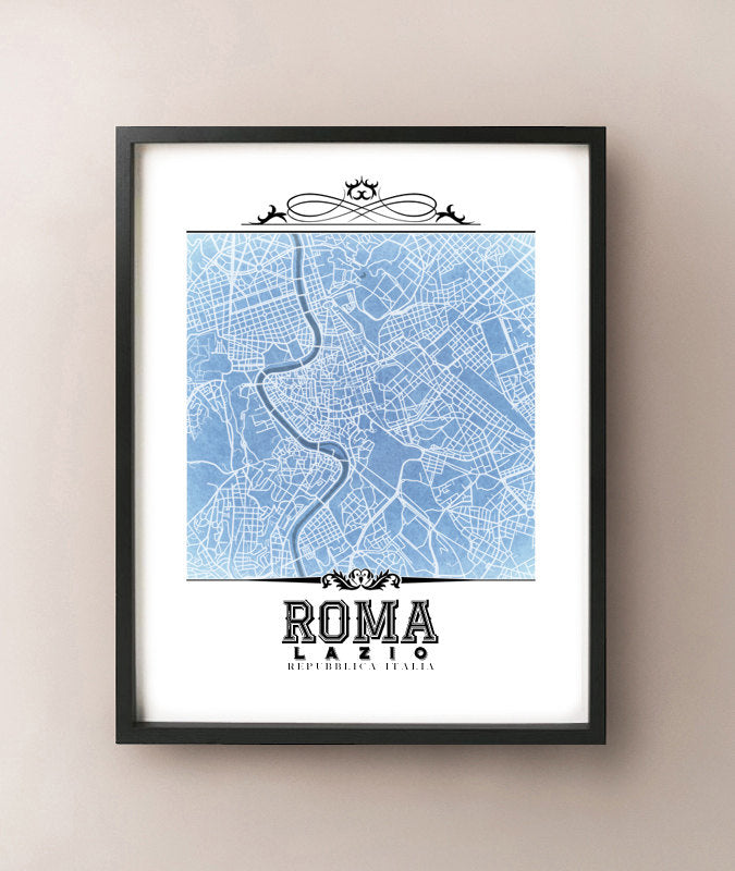 Roma Vintage Blueprint