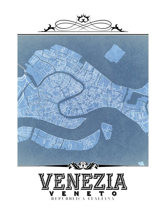 Venezia Vintage Blueprint