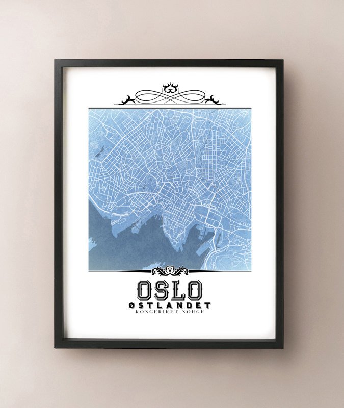 Oslo Vintage Blueprint