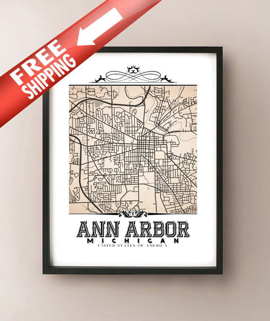 Ann Arbor Vintage Sepia
