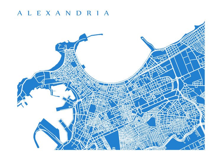 Map of Alexandria, Egypt by CartoCreative