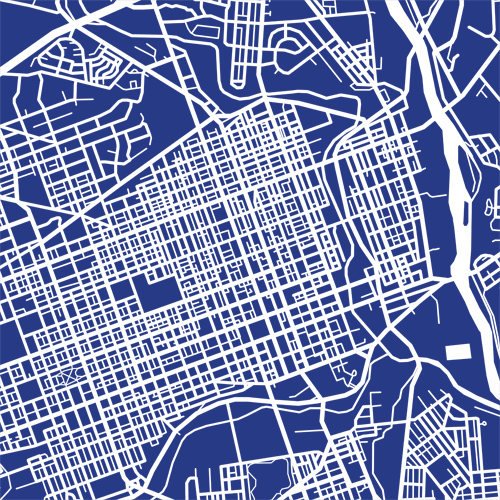 Detail from map of Allentown, Pennsylvania by CartoCreative