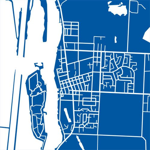 Detail from map of Amherstburg, Ontario by CartoCreative