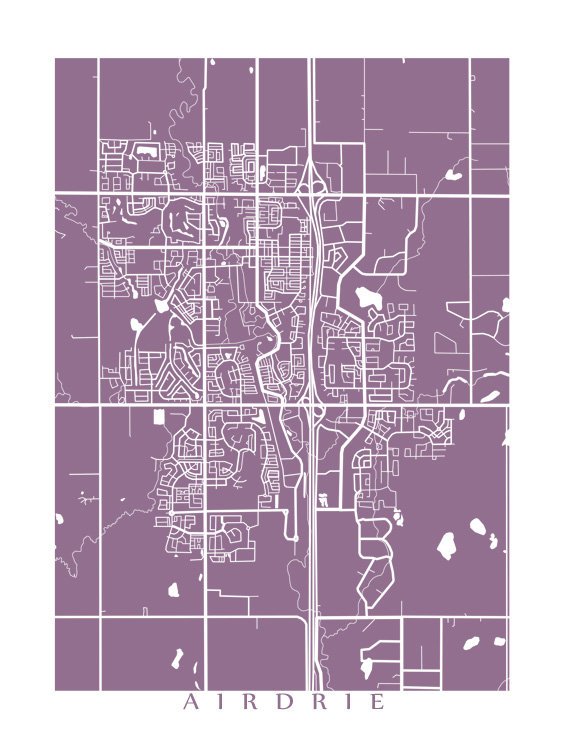 Airdrie, Alberta map