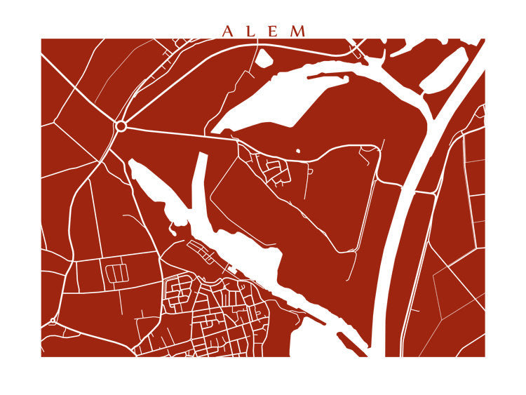 Map of Alem, Netherlands by CartoCreative