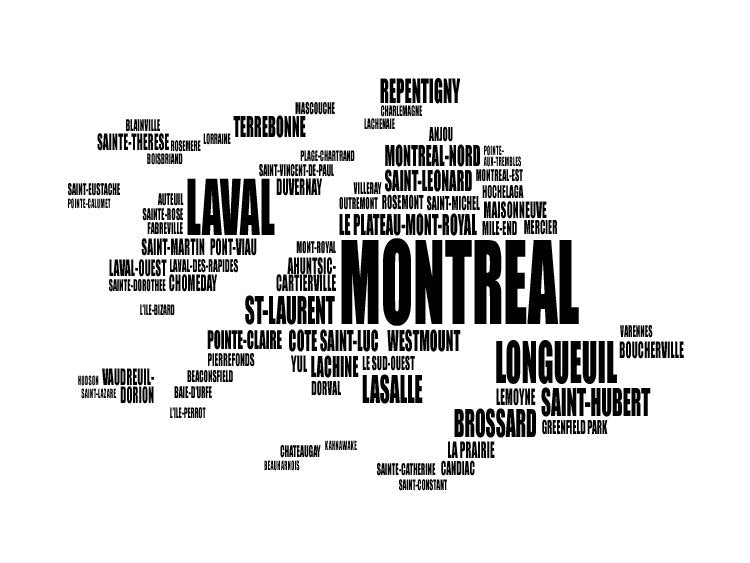 Montreal Typography