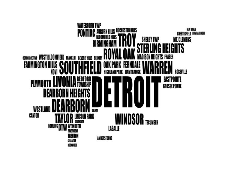 Detroit Typography