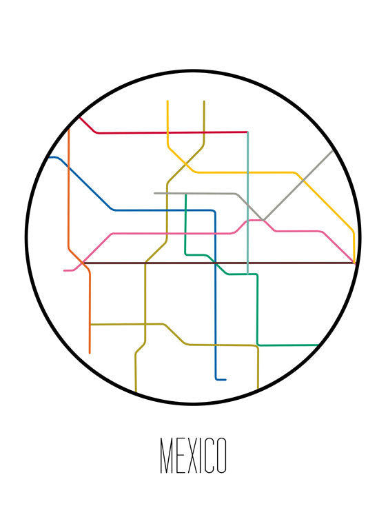 Mexico City Minimalist Metro