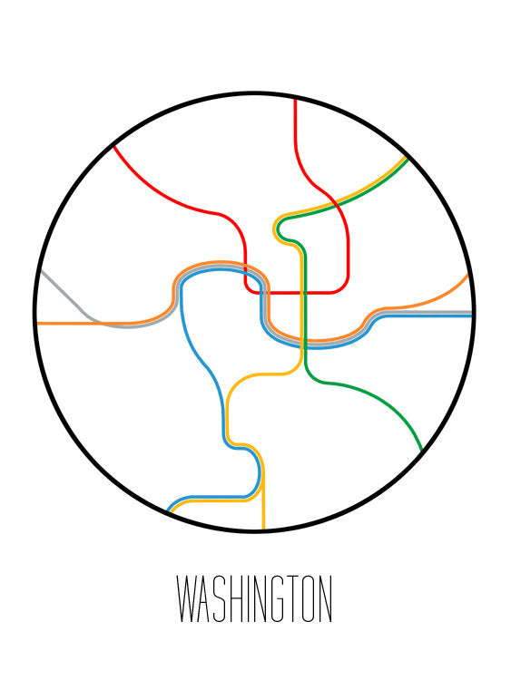 Washington DC Minimalist Metro