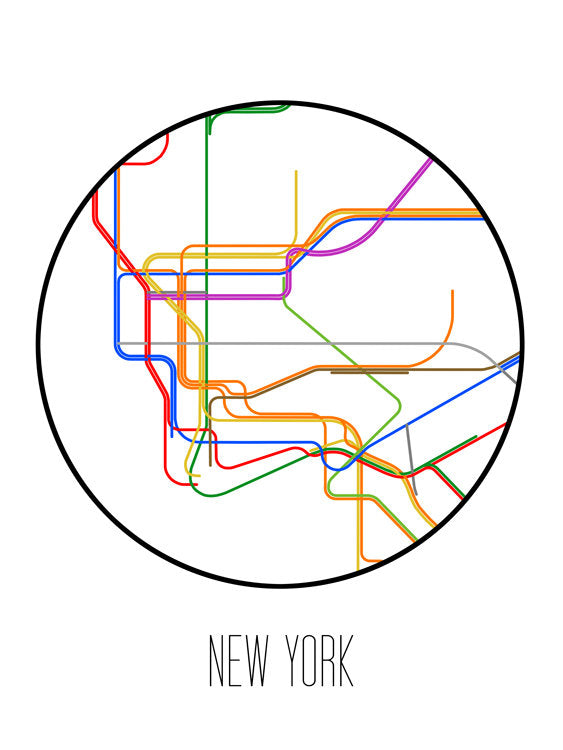 New York City Minimalist Metro