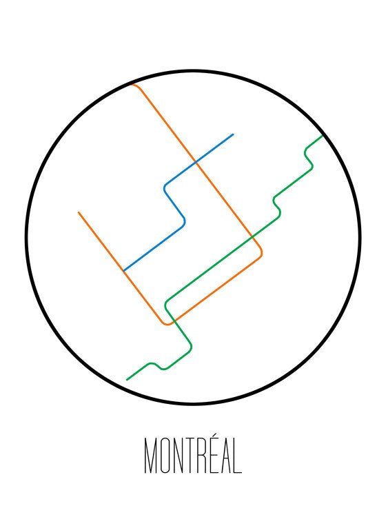 Montréal Minimalist Metro