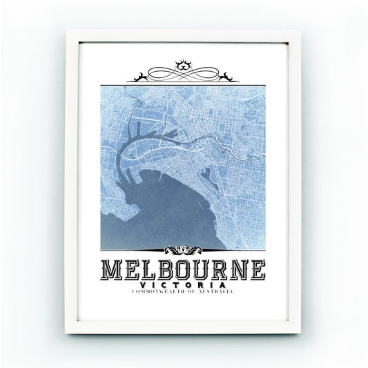 Melbourne Vintage Blueprint